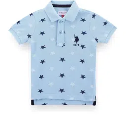 U.S. Polo Assn. Kids Blue Printed Polo T-Shirt-picture-10