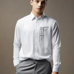 HE SPOKE Men Smart Tailored Fit Casual Shirt-image-22