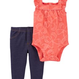 Carter's 2-Piece Flutter Onesie with Pant Set  - Multicolor-image-50