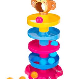 Negocio 5 Layer Roll Swirling Tower Ramp Toy with 3 Puzzle Rattle Balls (Color May Vary)-18