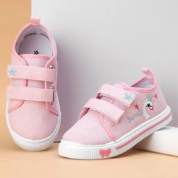 Cute Walk by Babyhug Casual Shoes With Velcro Closure & Embroidery - Pink-picture-23