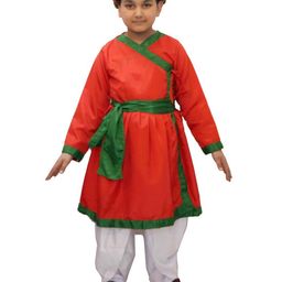 Kaku Fancy dresses Boys Rajasthani Angarkha Kurta With Dhoti & Turban-image-6