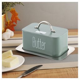HAZEL Butter Box Container with Handle Lid Butter Dish with Cover Butter Storage Box for Storing 500 g Butter image 2
