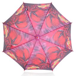 john's umbrellas John's Umbrella  Spiderman Print Straight Umbrella with J Curve Handle - Multicolor image 2