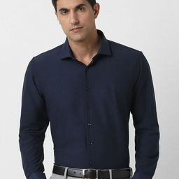Van Heusen Full Sleeves Opaque Slim Fit Formal Shirt-image-23