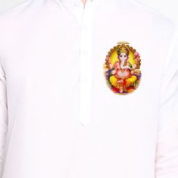 PulseIQ Men Ethnic Motifs Printed Regular Kurta with Pyjamas image 2