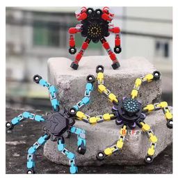 BitFeex Rotating Robot Transformable Fidget Finger Spinner Toy for Kids Rotating For Boys Girls Fun and Development Toy (Color May Vary, Pack of 5 Pcs ) image 4