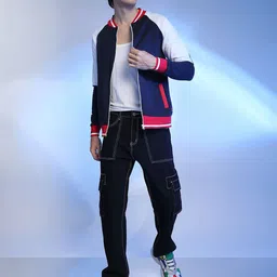 Campus Sutra Men Solid Lightweight Open Front Jacket image 5