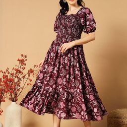 PTVIZE Crepe Fit & Flare Dress-image-76