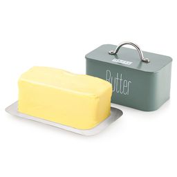 HAZEL Butter Box Container with Handle Lid Butter Dish with Cover Butter Storage Box for Storing 500 g Butter image 5