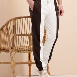 Mast & Harbour Men Colourblocked Terry Joggers-image-50