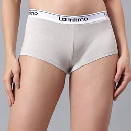 La Intimo Mid-Rise Boy Short Briefs LXFUBS01GY-picture-38