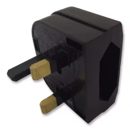 POWERCONNECTIONS Plug, Converter, Euro, Quickfit, Black, CP1B BLACK-38
