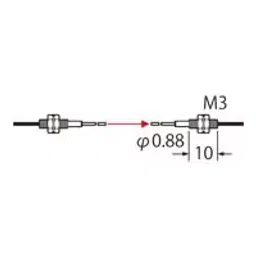 Panasonic Thru-Beam Type Sleeve Fiber R2 mm, FT-31S-42