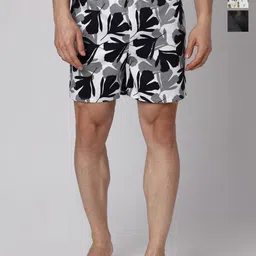 URBAN SCOTTISH Pack Of 3 Printed Cotton Boxers-image-96