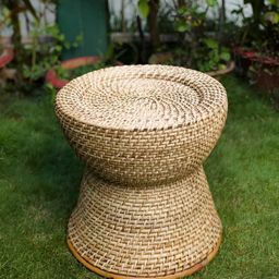 THE ASSAM ADMIRATION 2-Pcs Beige Round Stool-image-49