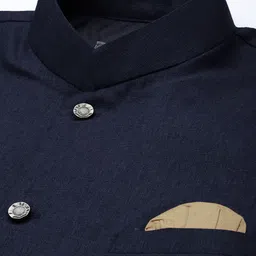 Anouk Men Regular Linen Kurta With Churidar & With Nehru Jacket image 2