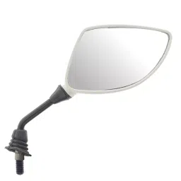 Uno Minda Shatterproof Glass Rear View Mirror - Right Hand for Hero Pleasure New Model (RV-5020R-WHT)-26
