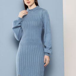 Chemistry Self-Striped Jumper Midi Dress-image-56