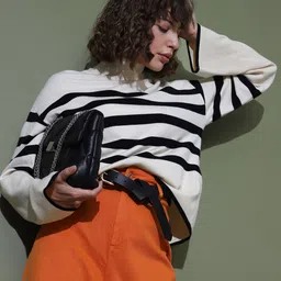 Vero Moda Striped Turtle Neck Pullover-picture-29