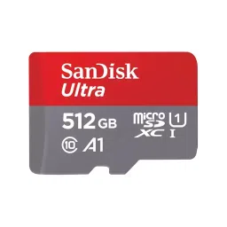 SanDisk Ultra Memory Card microSDXC 512 GB Red & Grey, SDSQUAC-512G-GN6MN-1