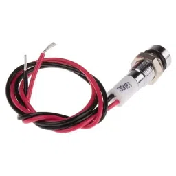 RS PRO Green, Red Panel Mount Indicator 12V DC, Mounting Hole Size 6 mm, Termination Type Lead Wires, IP Rating IP67, Model No 7227754 image 3