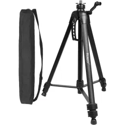 FLAMINGO ENTERPRISE Adjustable Laser Tripod with with Handle and Bubble Level Aluminium Black 150 cm Range 38 cm (15 inch) Length, FM-380-42