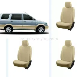 Oscar Chevrolet Tavera Car Seat Cover Beige AUT-SN-3992-24