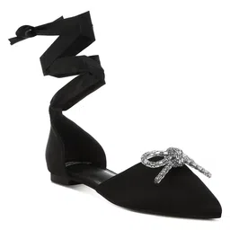 RAG & CO Women Mojaris with Bows Flats-image-73