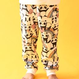 Anthrilo Panda Printed Fleece Boys Joggers - Off White-picture-37