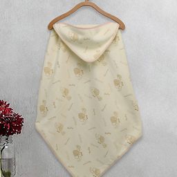 FABINALIV Infant Hooded Bath Towel Cotton Cartoon  Yellow-image-66