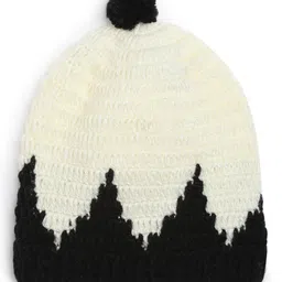 MayRa Knits Self Designed Hand Knitted Cap - White-picture-21