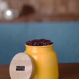 HAZEL Storage Container for Kitchen Air Tight Container for Storage with Lid, 750 ml, Yellow-picture-46