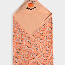Mi Arcus Fruits & Text Printed Coming Home Hooded Blanket Peach-picture-21
