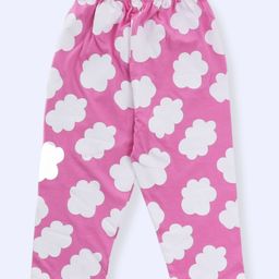 Funkrafts Cotton Knit Clouds Printed Pajama - Pink-image-43