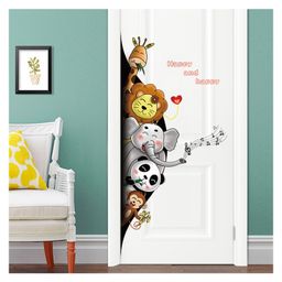 JAAMSO ROYALS Animals Black Hole 3D Door Asile Porch Wall Sticker (60 CM x 90 CM)-picture-16
