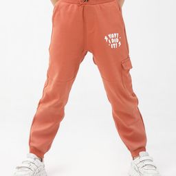 SuperBottoms Premium Cotton Joggers- Stretchable, Adjustable, Elastic Waistband & Ankle Ribs For Better Fit - Brown-image-40
