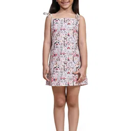 Funny Bones Clothings Print A-Line Dress-image-52