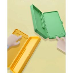 Sanjary 2in1 Pencil Case Geometry Box with LCD Tablet Graphic LCD Writing Tablet with Pencil Box for student color design may vary image 5