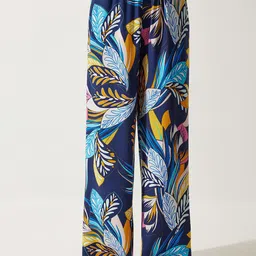 Happiness istanbul Women Loose Fit Abstract Parallel Trousers-58