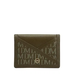 Da Milano Men Typography Printed Leather Card Holder-34