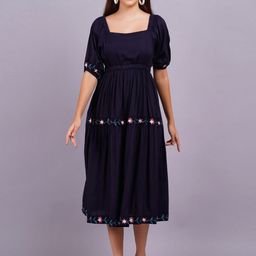 OH MI DIOS Women Fit & Flare Dress-image-38