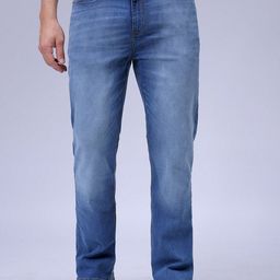 The Indian Garage Co Men Bootcut Heavy Fade Stretchable Jeans-image-35