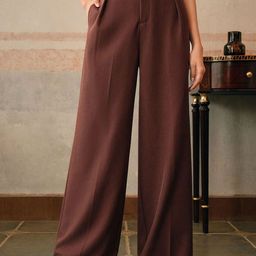 Chemistry Women Relaxed Straight Leg High-Rise Baggy Trousers-image-30