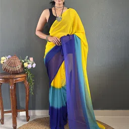 DIVASTRI Ombre Pure Georgette Ready to Wear Saree-49