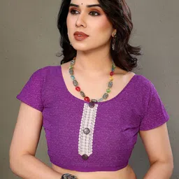 DIVASTRI Embroidered Pure Georgette Block Print Saree image 4