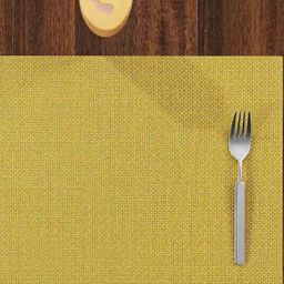 OBSESSIONS 6-Pcs Mustard-Yellow PVC Dining Table Placemats-image-83