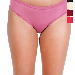 Liigne Pack Of 5 Cotton Mid-Rise Basic Briefs VCPC2138-XS-image-22