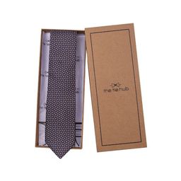 The Tie Hub Men Printed Skinny Tie-image-58