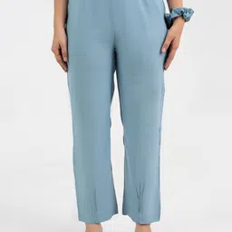 Moda Rapido Women Relaxed Pleated Chinos Trousers-picture-17